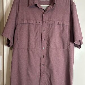 Men's GameGuard outdoor  Short Sleeve Button-Up Shirt size large pre owned